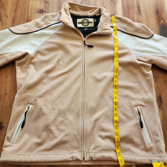 North End women polar fleece full zip Jacket. Beige /cream color,Size XL - Picture 8 of 8